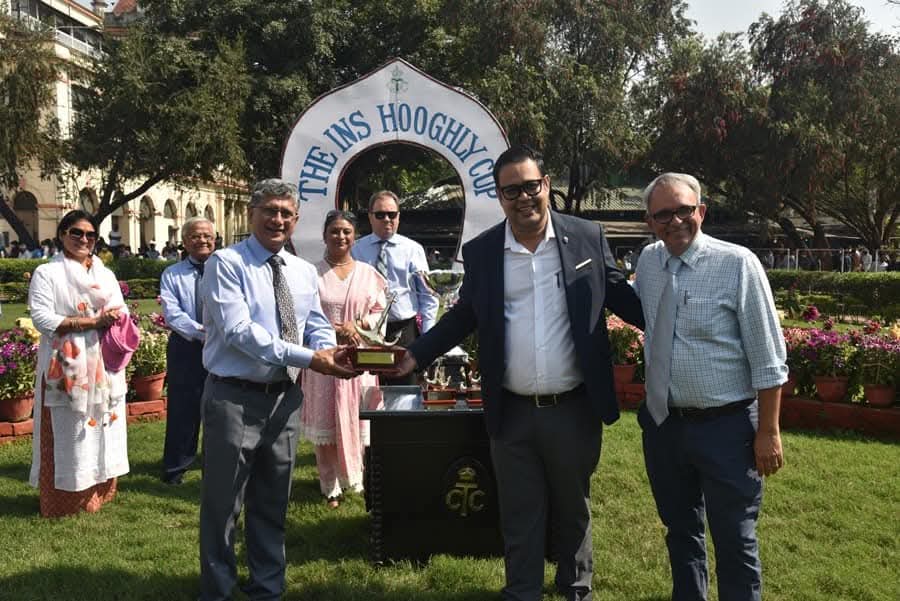 Trophy presentation, the INS Hooghly Cup